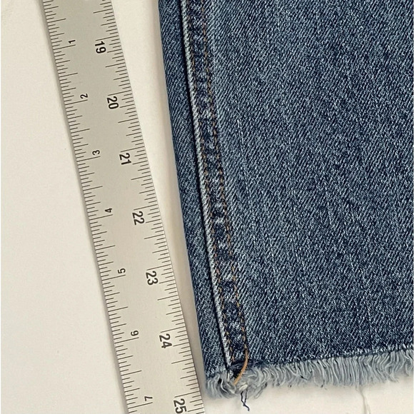 90s Boyfriend Vanilla Star Distressed Super High Rise Jeans sz 13 - Picture 7 of 11